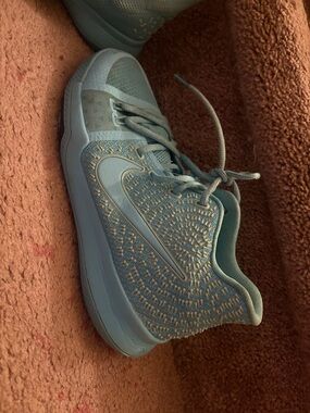 Nike Kids Light Blue Lace-Up Athletic Sneakers
